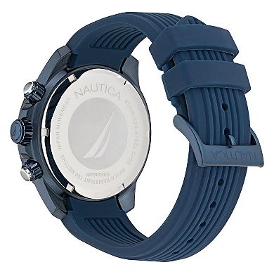 Nautica One Men's Chronograph Silicone Strap Watch