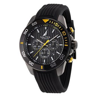 Nautica One Men's Chronograph Silicone Strap Watch