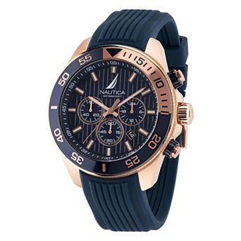 Nautica One Men's Chronograph Silicone Strap Watch
