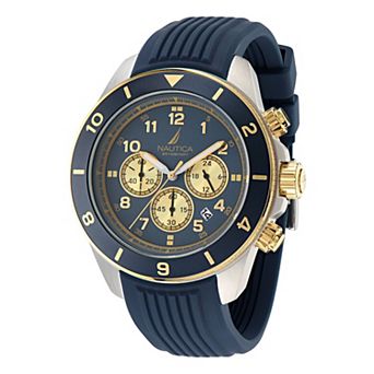 Nautica One Men's Chronograph Silicone Strap Watch - NAPNOS404