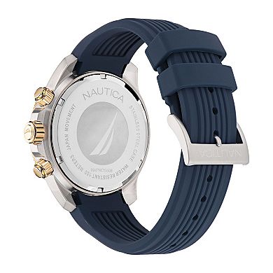 Nautica One Men's Chronograph Silicone Strap Watch - NAPNOS404