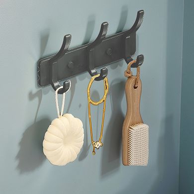 2 Pcs Coat Rack Wall Mount, Hat Rack with 3 Hook for Wall, Towel Hooks for Bathrooms