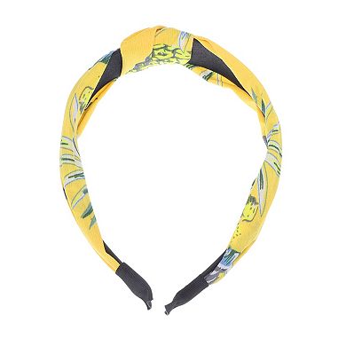 Grace Pineapple Pattern Wide Cross Knot Headbands for Women 1 Pc