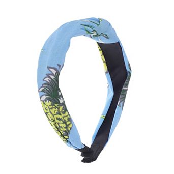 Grace Pineapple Pattern Wide Cross Knot Headbands for Women 1 pc