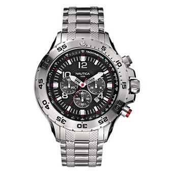 Nautica Men's Chronograph Stainless Steel Bracelet Watch - N19508G