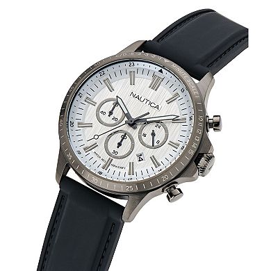 Nautica Men's Chronograph Silicone Strap Watch - NAPBOS501