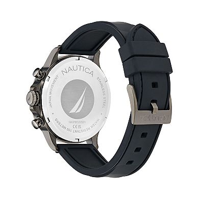 Nautica Men's Chronograph Silicone Strap Watch - NAPBOS501