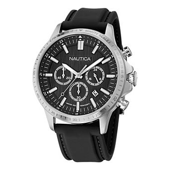 Nautica Men's Chronograph Silicone Strap Watch - NAPBOS502