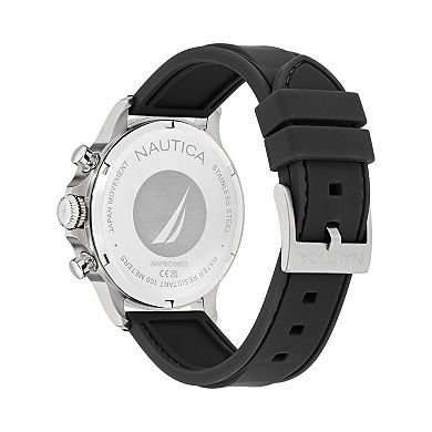 Nautica Men's Chronograph Silicone Strap Watch - NAPBOS502