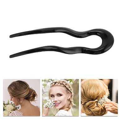 Wave U-shaped Chignon Pin for Women 1 Pc