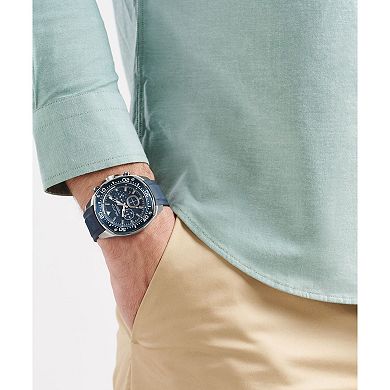 Nautica NCT Blue Sail Men's Chronograph Silicone Strap Watch - NAPBSF403