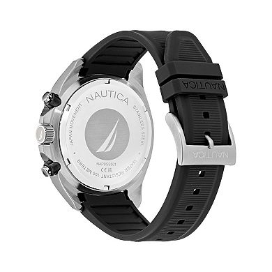 Nautica NCT Blue Sail Men's Chronograph Silicone Strap Watch - NAPBSS501