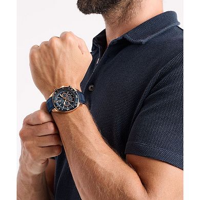 Nautica NCT Blue Sail Men's Chronograph Silicone Strap Watch - NAPBSS503