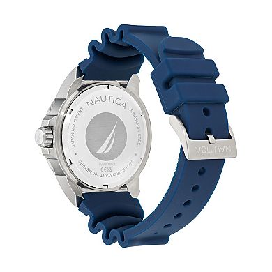Nautica NCT Sea Dive Men's Silicone Strap Watch - NAPSDS501