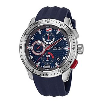 Nautica NST Men's Chronograph Silicone Strap Watch