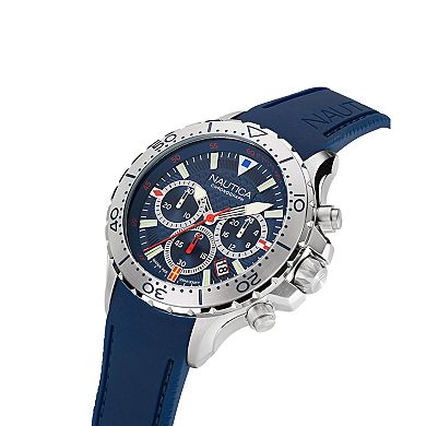 Nautica NST Men's Chronograph Silicone Strap Watch