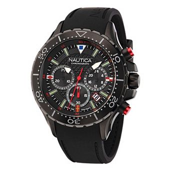 Nautica NST Men's Chronograph Silicone Strap Watch