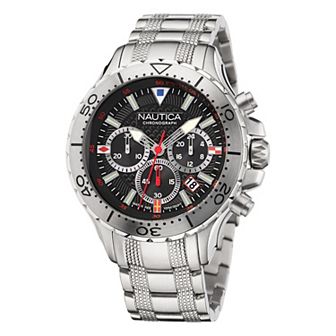 Nautica NST Men's Chronograph Stainless Steel Bracelet Watch - NAPNSF204