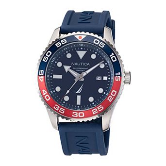 Nautica Pacific Beach Men's Silicone Strap Watch - NAPPBF144