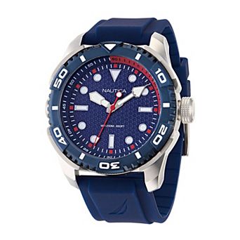 Nautica Tarpoon Dive Men's Silicone Strap Watch - NAPTDAS31