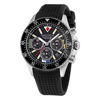 Nautica Westport Men's Chronograph Silicone Strap Watch - NAPWPS301
