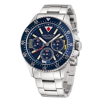 Nautica Westport Men's Chronograph Stainless Steel Bracelet Watch - NAPWPS304
