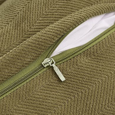 Couch Throw Pillow Covers Set of 4, Decorative Soft Chenille Covers with Elegant Design 16x16 Inch