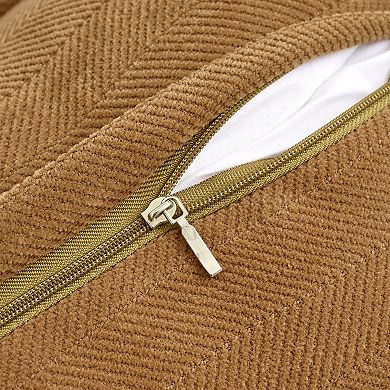 Couch Throw Pillow Covers Set of 4, Decorative Soft Chenille Covers with Elegant Design 20x20 Inch