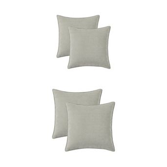 Couch Throw Pillow Covers Set of 4, Decorative Soft Chenille Covers 16x16&18x18 Inch