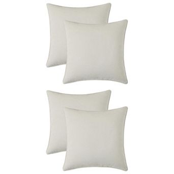 Couch Throw Pillow Covers Set of 4, Decorative Soft Chenille Covers 16x16&18x18 Inch