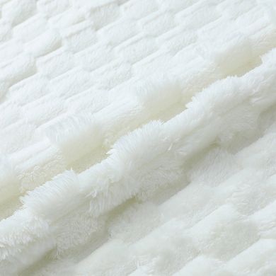 4Pcs Soft Decorative Throw Pillow Covers Fuzzy Plush Cushion Cover for Sofa Couch Bed Living Room