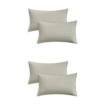 Couch Throw Pillow Covers Set of 4, Decorative Soft Chenille Covers 12x20&20x20 Inch