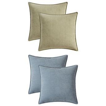 Couch Throw Pillow Covers Set of 4, Decorative Soft Chenille Covers with Elegant Design 18x18 Inch