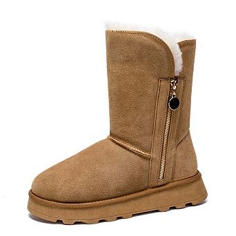Women's Shearling and Suede Winter Boots CY2466