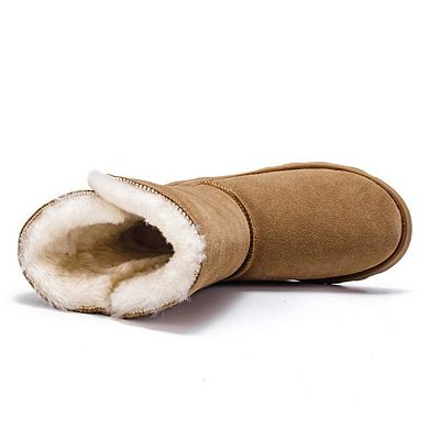 Women's Shearling and Suede Winter Boots CY2466