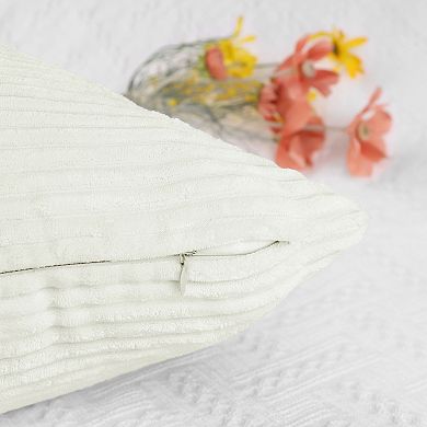 4Pcs Throw Pillow Covers, Soft Boho Striped Cushion Cover, Home Decorative Pillowcase Set 18x18 Inch