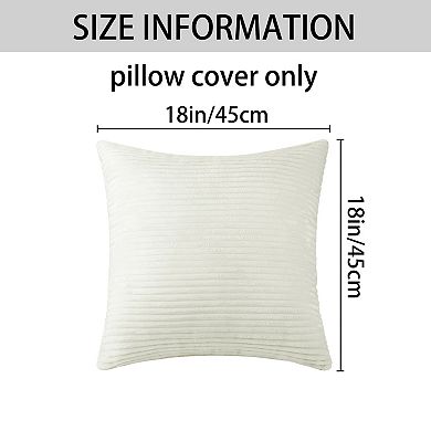 4Pcs Throw Pillow Covers, Soft Boho Striped Cushion Cover, Home Decorative Pillowcase Set 18x18 Inch