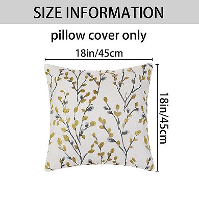 4Pcs Classical Floral Pattern Decoration Throw Pillow Cover Pillow Cases 12x20&18x18 Inch