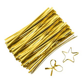 5" Twist Ties, Metallic Twist Ties, Reusable Plastic Coated Twist Ties 800 pc