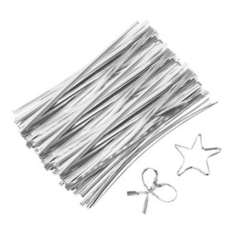 5" Twist Ties, Metallic Twist Ties, Reusable Plastic Coated Twist Ties 800 pc