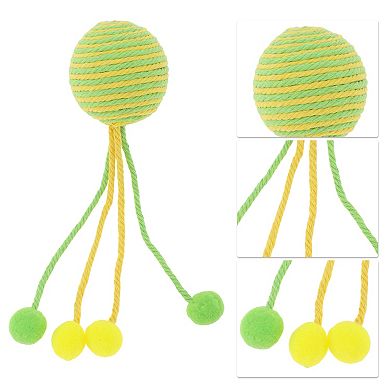Cat Playing Ball, Interactive Cat Balls, Safe Teeth Cleaning Cat Chew Balls 5.91"x1.97"