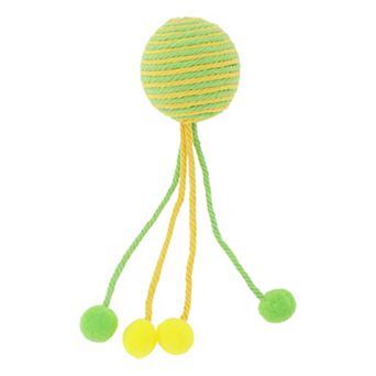 Cat Playing Ball, Interactive Cat Balls, Safe Teeth Cleaning Cat Chew Balls 5.91"x1.97"