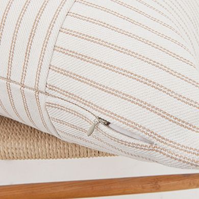 Boho Striped Throw Pillow Covers Set of 4 Farmhouse Pillow Cases 18x18&20x20 Inch