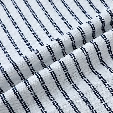 4Pcs Classical Striped Throw Pillow Cover w Tassels Fringe Boho 18x18&20x20 Inch