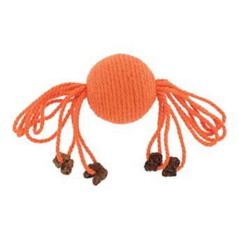 Cat Playing Ball with Galls Fruit, Interactive Safe Teeth Cleaning Cat Chew Balls 7.87"x2.09"