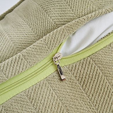 Couch Throw Pillow Covers Set of 4, Decorative Soft Chenille Covers 16x16&20x20 Inch