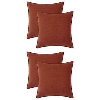 Couch Throw Pillow Covers Set of 4, Decorative Soft Chenille Covers 16x16&20x20 Inch