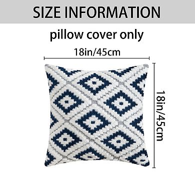 4Pcs Soft Short Plush Decorative Luxury Style Throw Pillow Covers 18x18&20x20 Inch