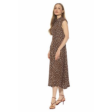 Women's ALEXIA ADMOR Collared Button Down Midi Dress