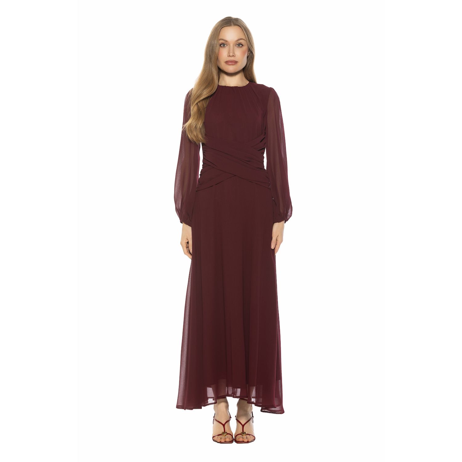 Женские платья ALEXIA ADMOR Crewneck Maxi Dress
